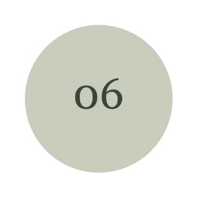 Number 6 badge for Client and Community Events